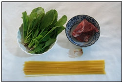 Steps to Cook Beef and Spinach Pasta