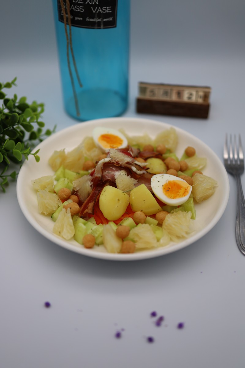 Potato Bacon Cucumber Salad