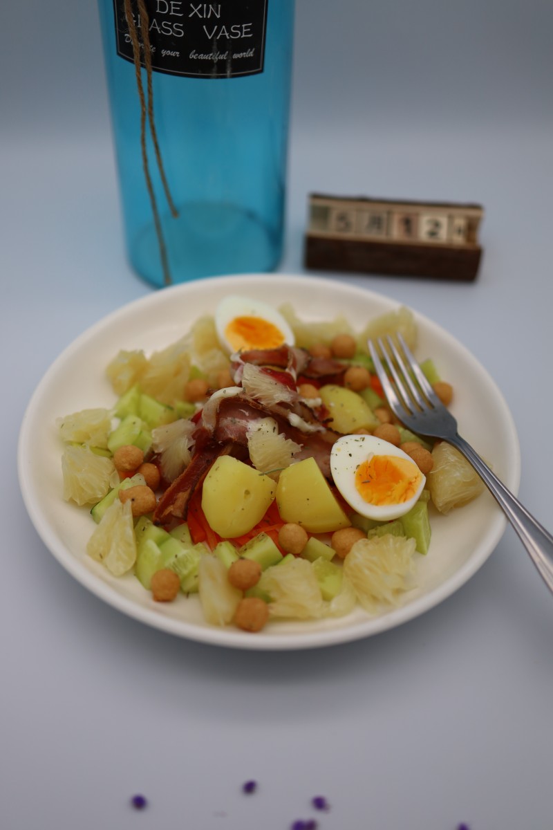 Potato Bacon Cucumber Salad