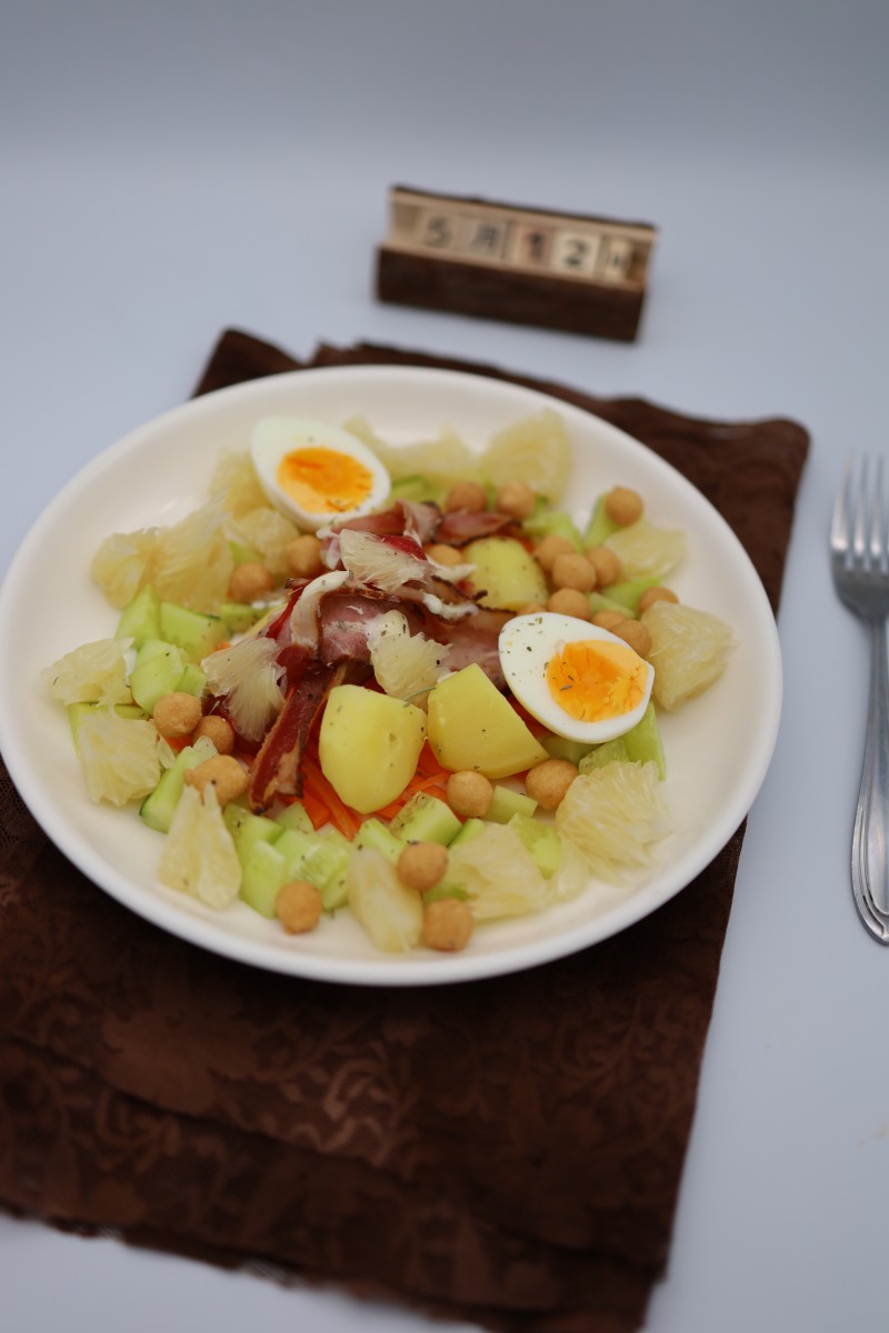 Potato Bacon Cucumber Salad