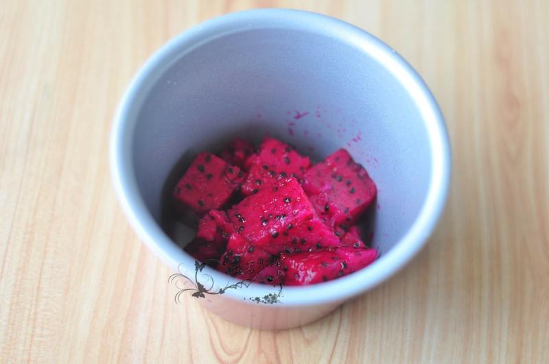 Dragon Fruit Pudding Making Steps