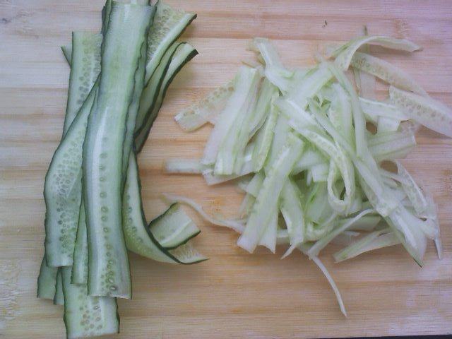 Steps for making Cucumber Salad