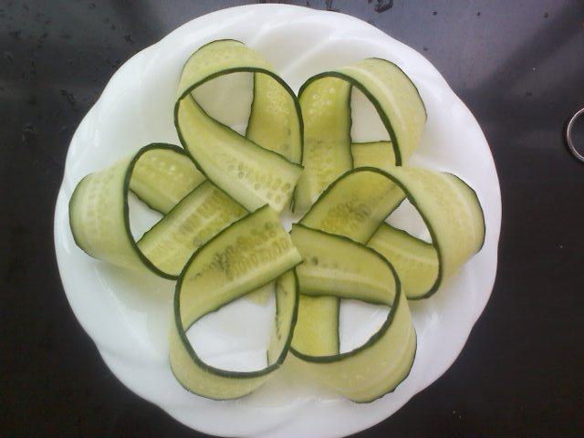 Steps for making Cucumber Salad