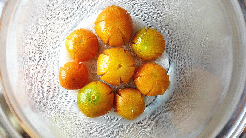 Steps for Making Candied Kumquats