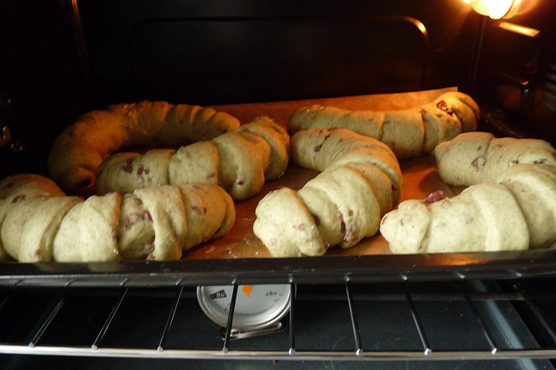 Artemisia Red Bean Bun Making Steps