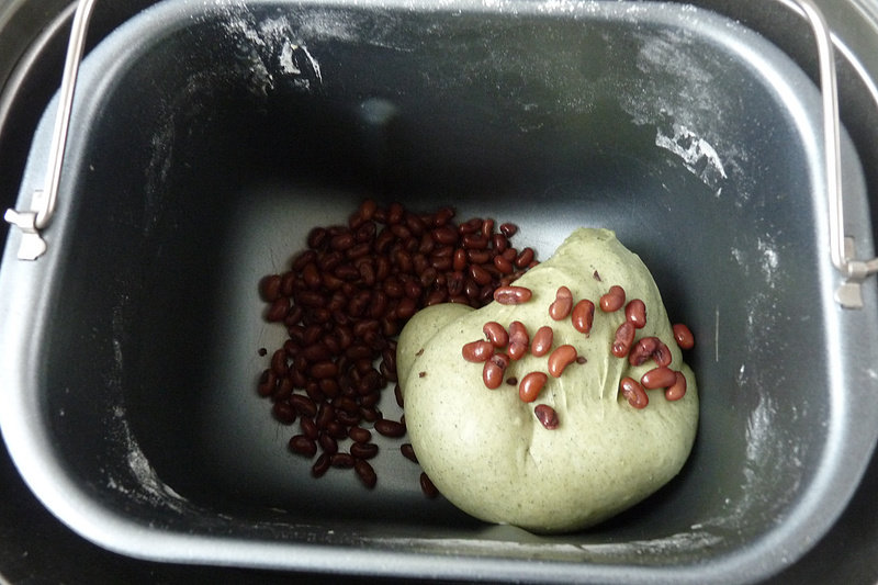 Artemisia Red Bean Bun Making Steps