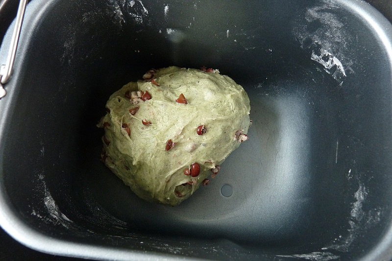 Artemisia Red Bean Bun Making Steps