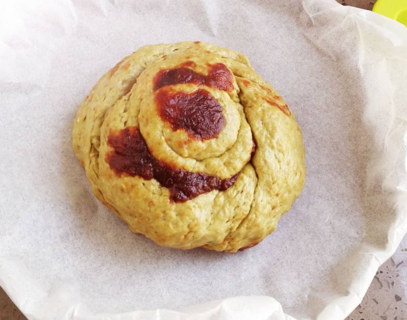 Steps for making Matcha Sweet Bun