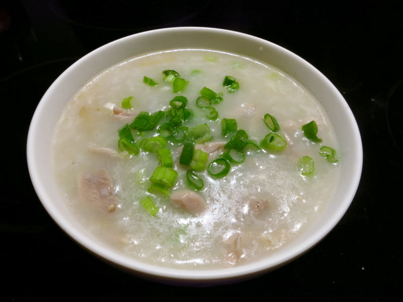 Steps for Making Sheng Gun Chicken Congee