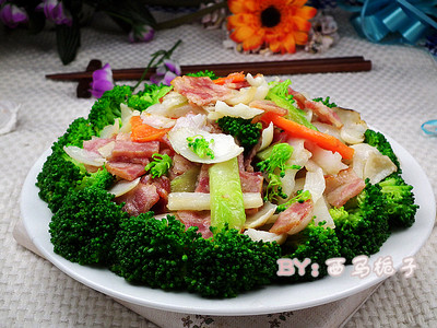 Autumn Mix and Match Health Salad - Bacon Lily Broccoli Cooking Steps