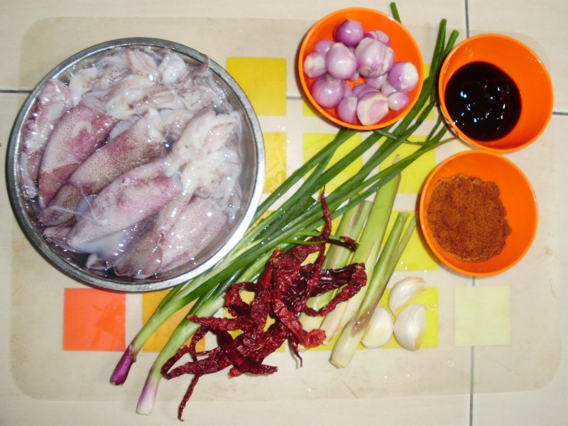 Steps for Making Spicy Grilled Squid