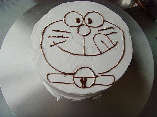 Cartoon Cake: Doraemon Making Steps