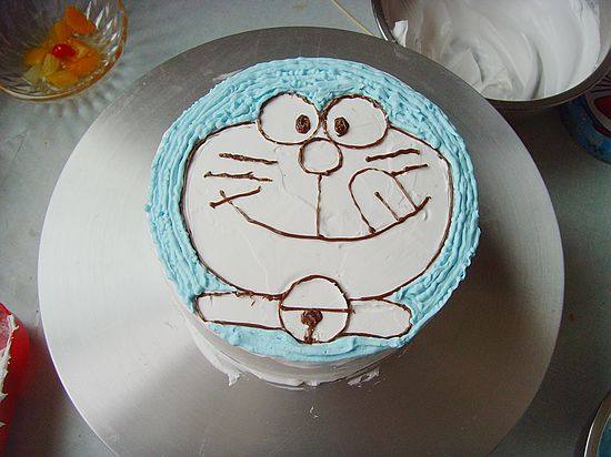 Cartoon Cake: Doraemon Making Steps