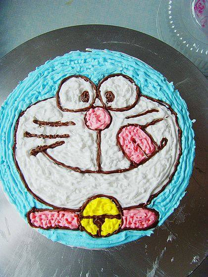 Cartoon Cake: Doraemon Making Steps