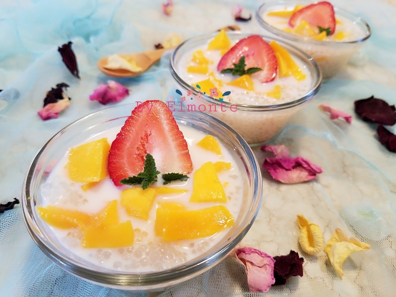 Steps for Making Mango Sago Dessert