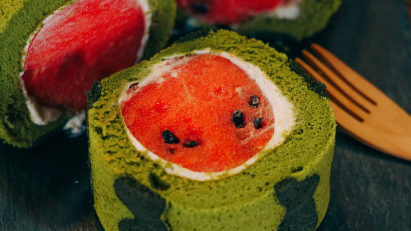 Cute Watermelon Cake Roll