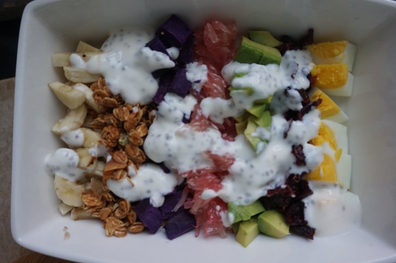 #Salad# Chia Seed Yogurt Rainbow Salad Cooking Steps