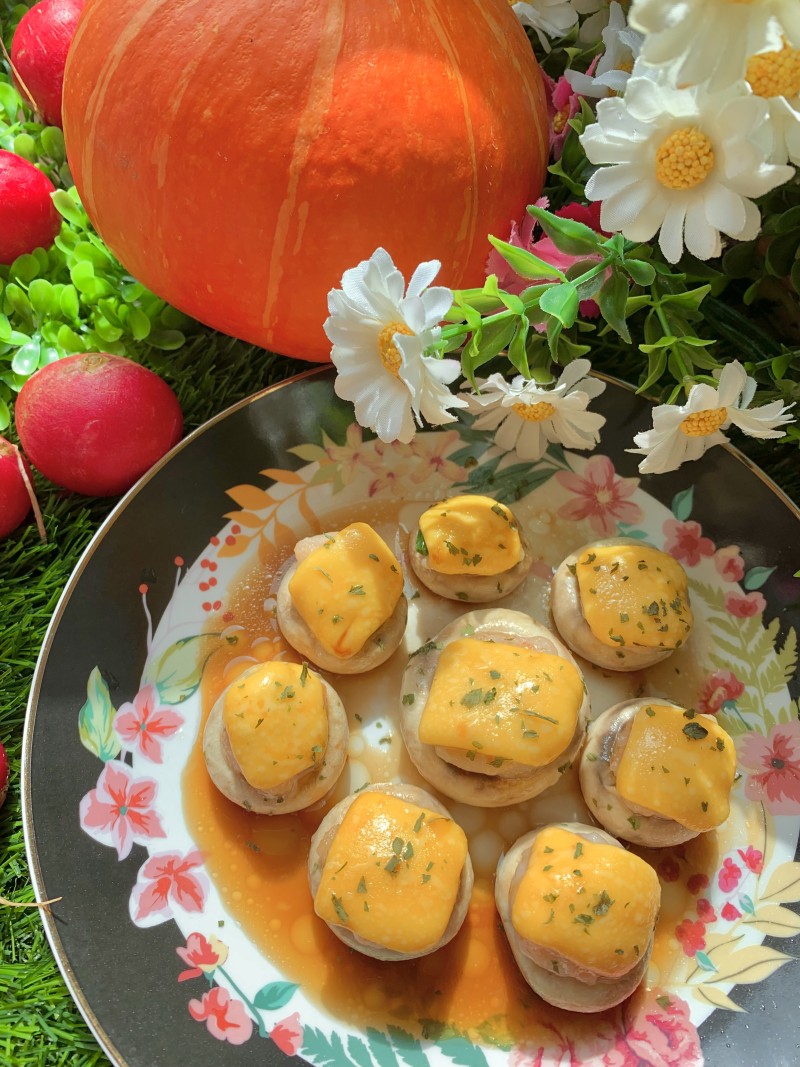 Cheese-Stuffed Shrimp Stuffed Mushrooms