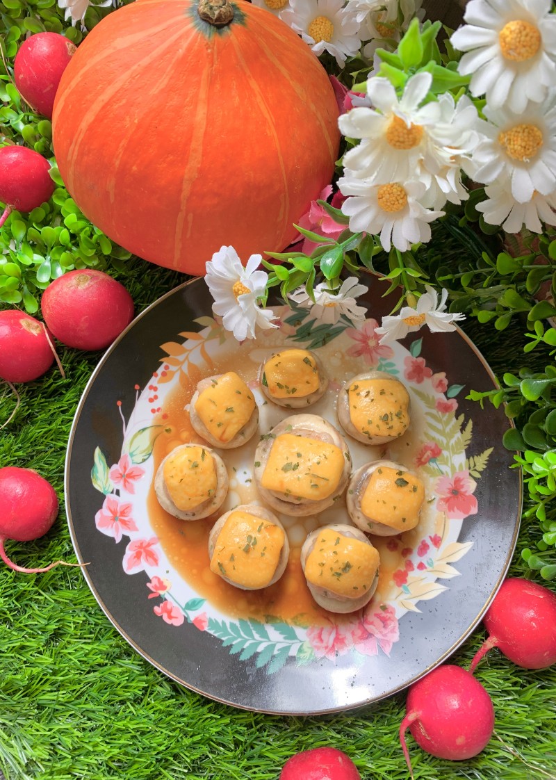 Cheese-Stuffed Shrimp Stuffed Mushrooms Step-by-Step