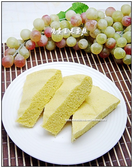 Egg and Corn Steamed Cake