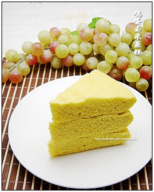 Egg and Corn Steamed Cake