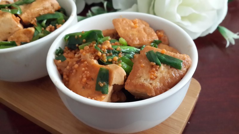 Flying Fish Roe Braised Tofu