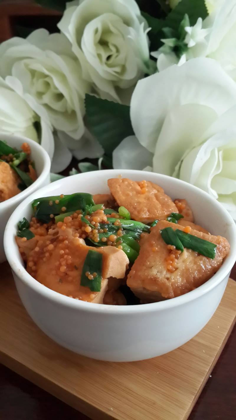 Flying Fish Roe Braised Tofu