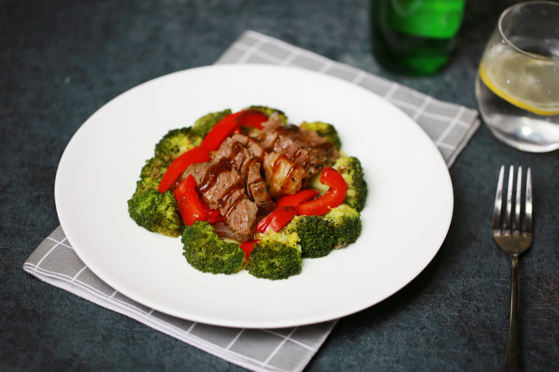 Broccoli Grilled Beef Tenderloin