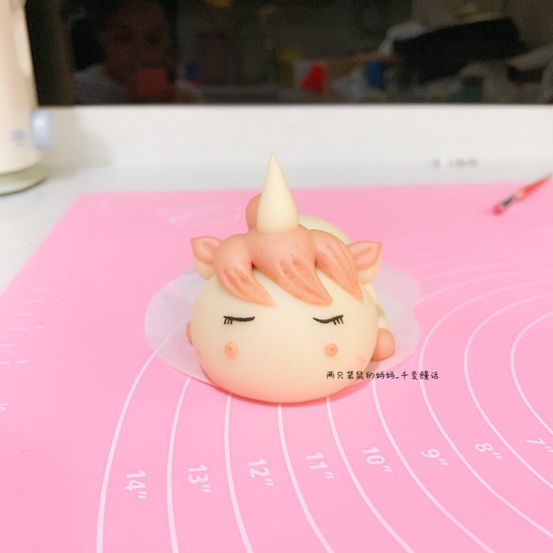 Cute Shaped Steamed Buns - Unicorn Steamed Bun Cake Making Steps