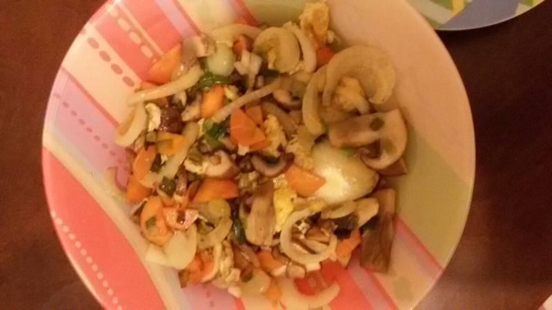 Stir-Fried Mushrooms Cooking Steps