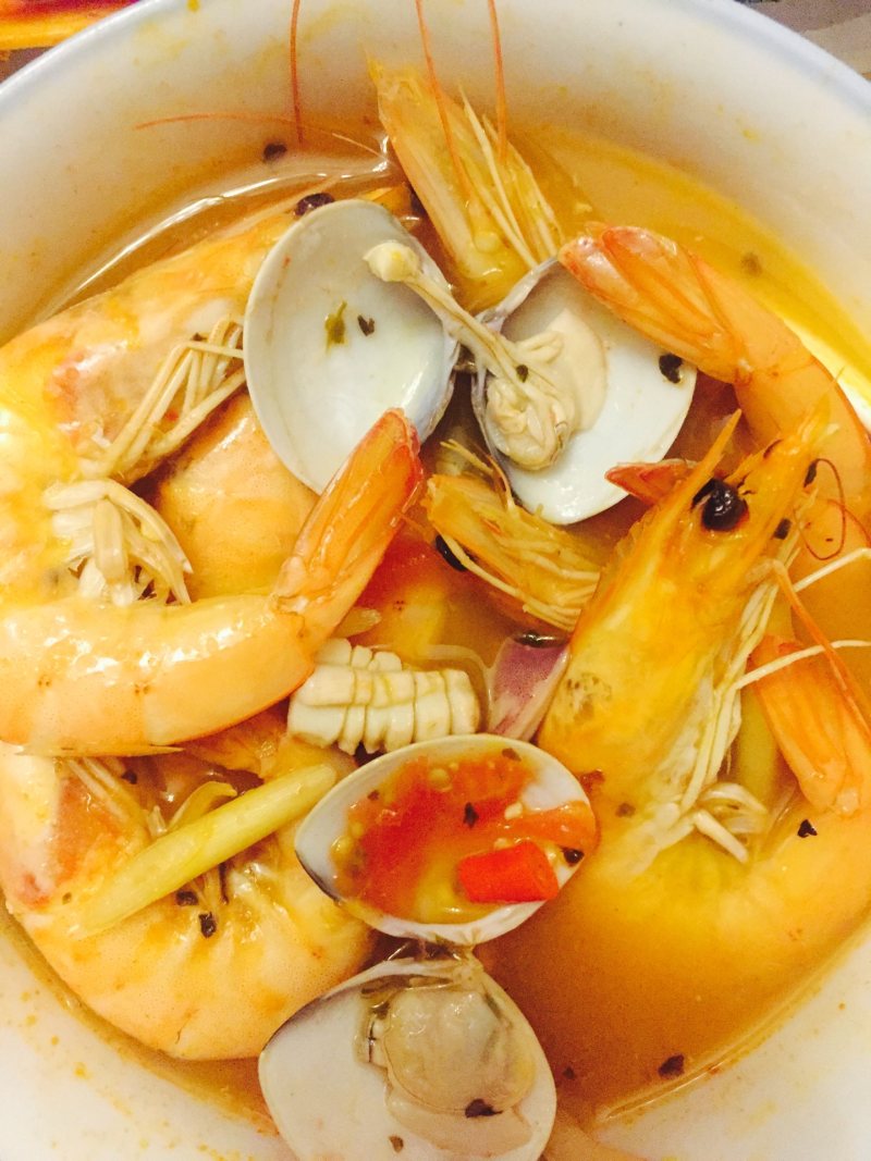 Tom Yum Soup Cooking Steps