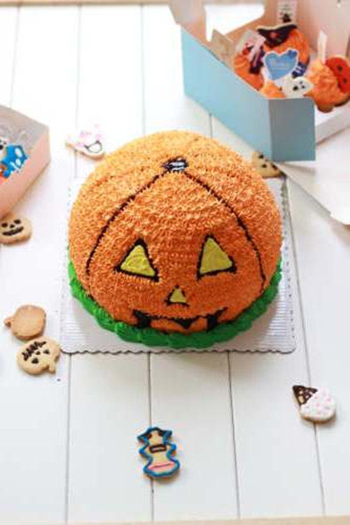 【Tomato Recipe】Halloween Crazy Party Series - Halloween Pumpkin Cake