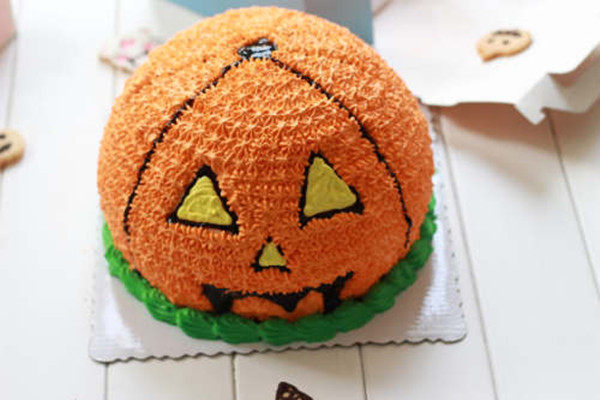 【Tomato Recipe】Halloween Crazy Party Series - Halloween Pumpkin Cake