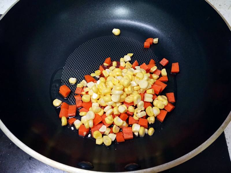 Steps for making Colorful Fried Rice