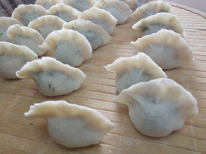 Steps for making Fennel Pork Dumplings