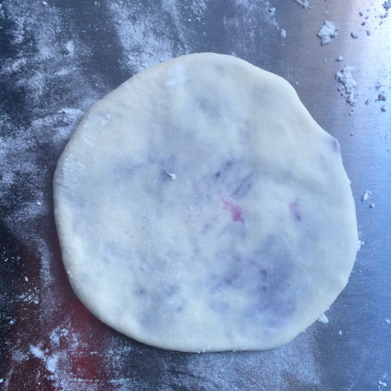 Low-fat Purple Sweet Potato Cake Making Steps