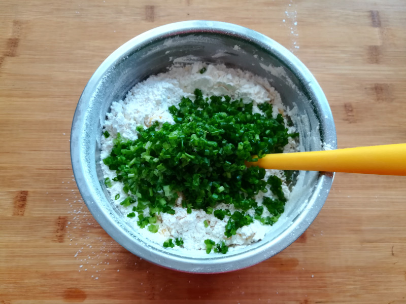 Steps for making Scallion Pastry Squares