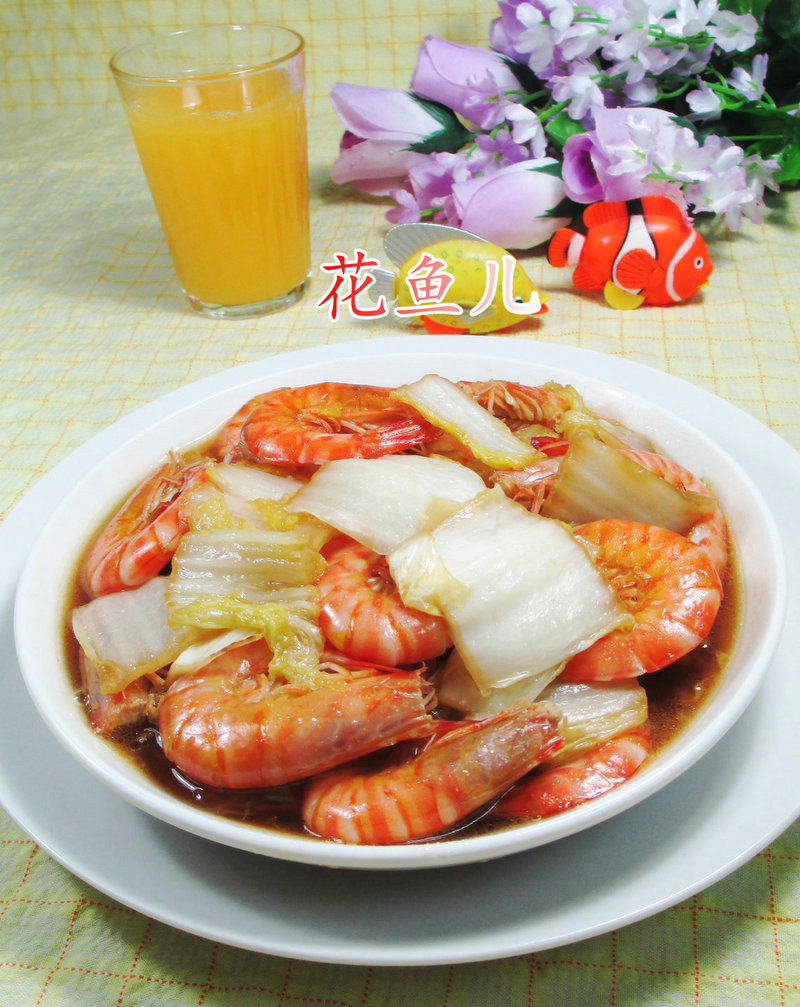 Stir-fried Shrimp with Chinese Cabbage