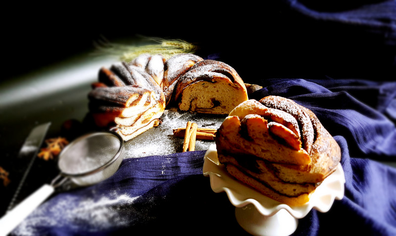 Natural Fermented Brown Sugar Cinnamon Chocolate Bread Rolls