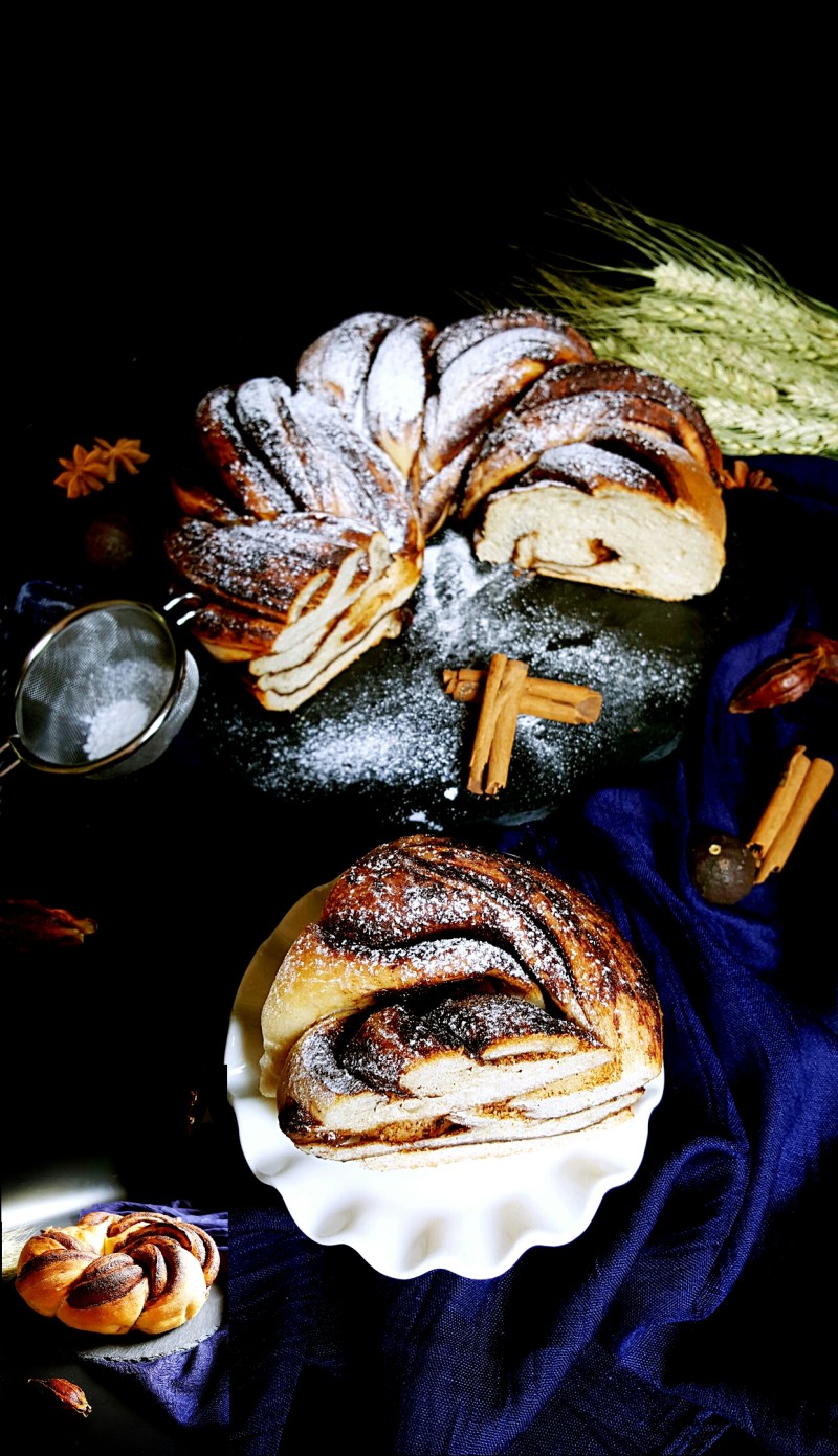 Natural Fermented Brown Sugar Cinnamon Chocolate Bread Rolls