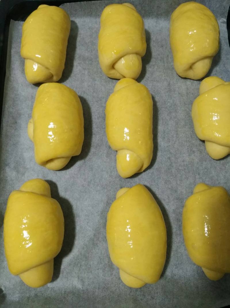 Pumpkin Cheese Bread Roll (Milk Croissant) Preparation Steps