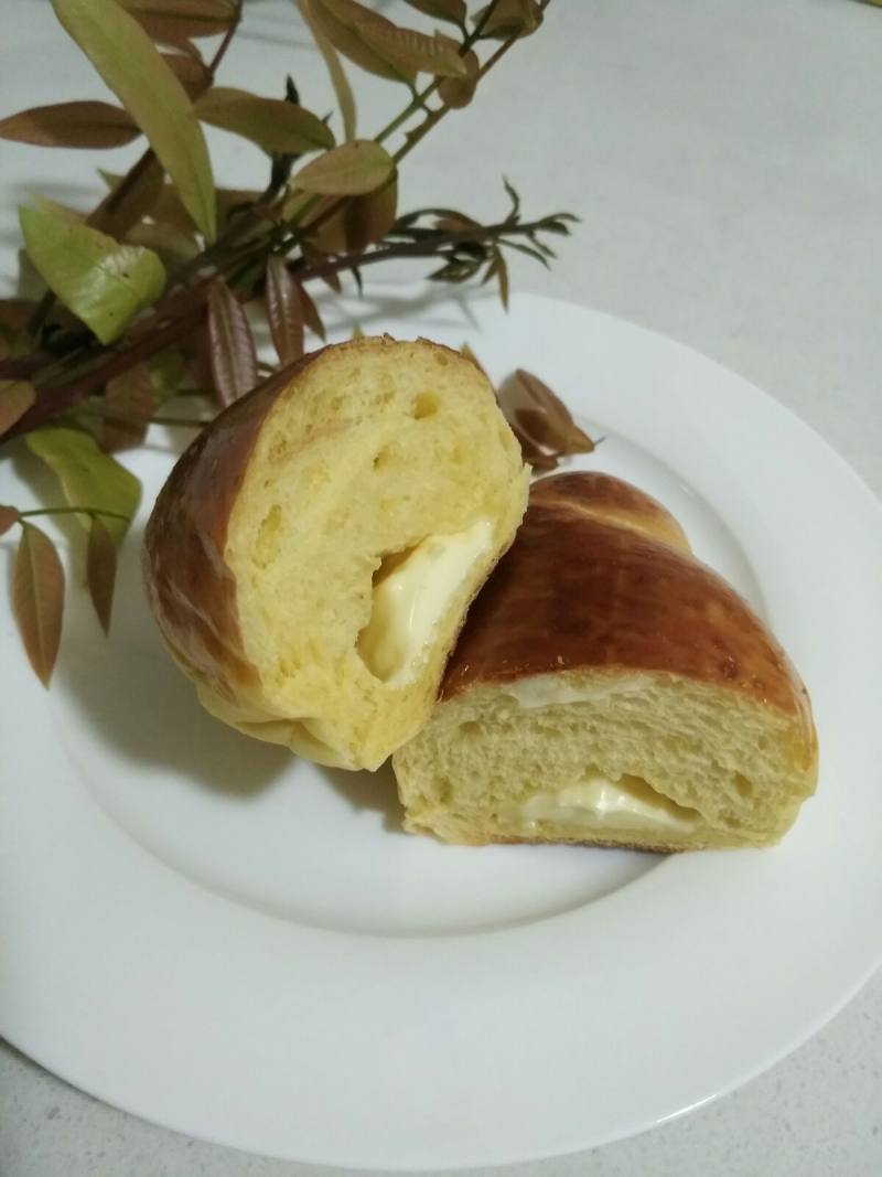 Pumpkin Cheese Bread Roll (Milk Croissant) Preparation Steps