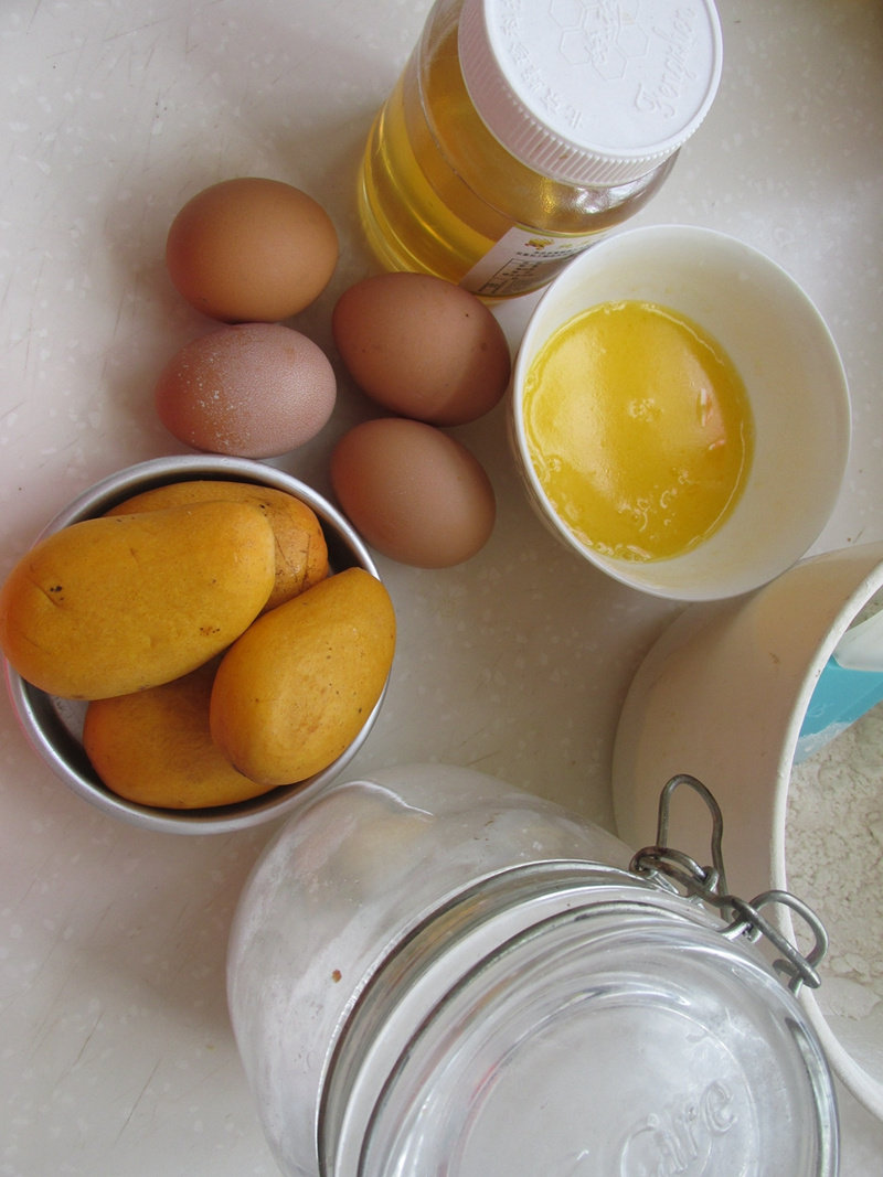 Steps to make Sorghum Mango Cake