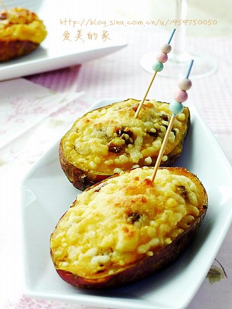 A New Way to Eat Healthy Vegetables - Cheesy Baked Sweet Potatoes