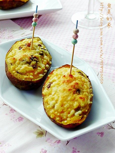 A New Way to Eat Healthy Vegetables - Cheesy Baked Sweet Potatoes