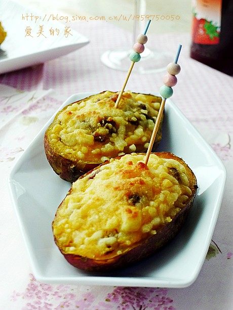 A New Way to Eat Healthy Vegetables - Cheesy Baked Sweet Potatoes