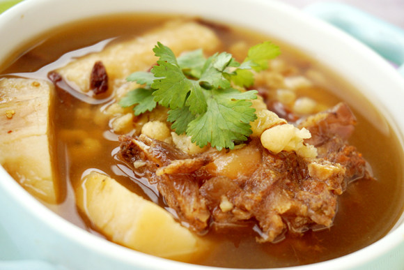 Chinese Yam, Adenophora, Coix Seed, and Beef Bone Soup