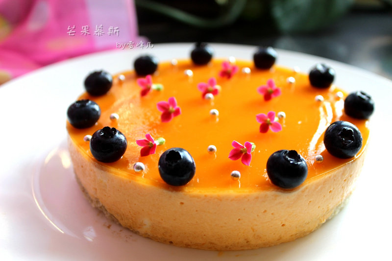 Fresh Mango Mousse Cake