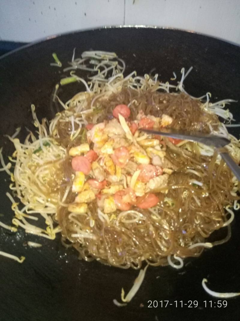 Stir-Fried Bean Sprouts with Sweet Potato Vermicelli - Step 20