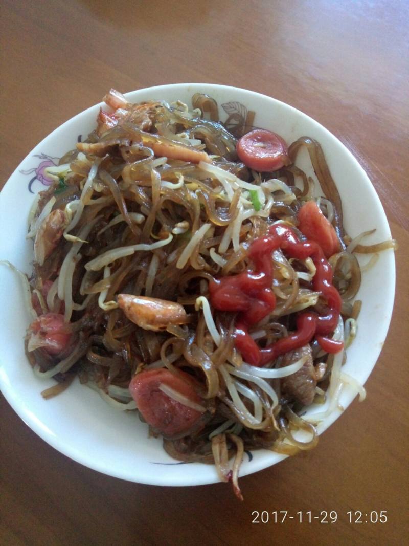 Stir-Fried Bean Sprouts with Sweet Potato Vermicelli - Step 23